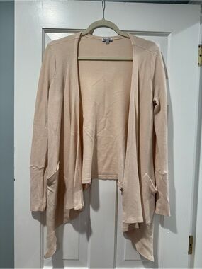 Splendid Open-Front Cardigan Sweater in Blush